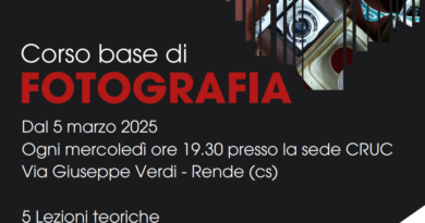 Corso Base di Fotografia “Ladri di Luce” – dal 5 Marzo 2025